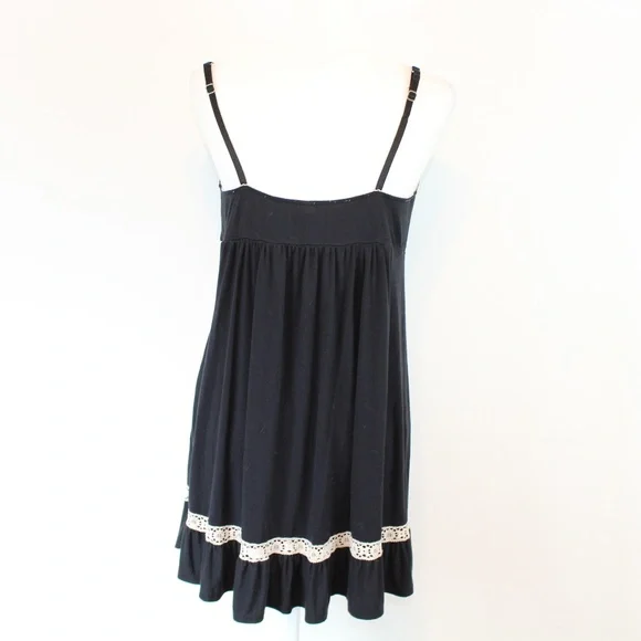 Underella by Ella Moss Black Chemise, size LARGE - Picture 2 of 3